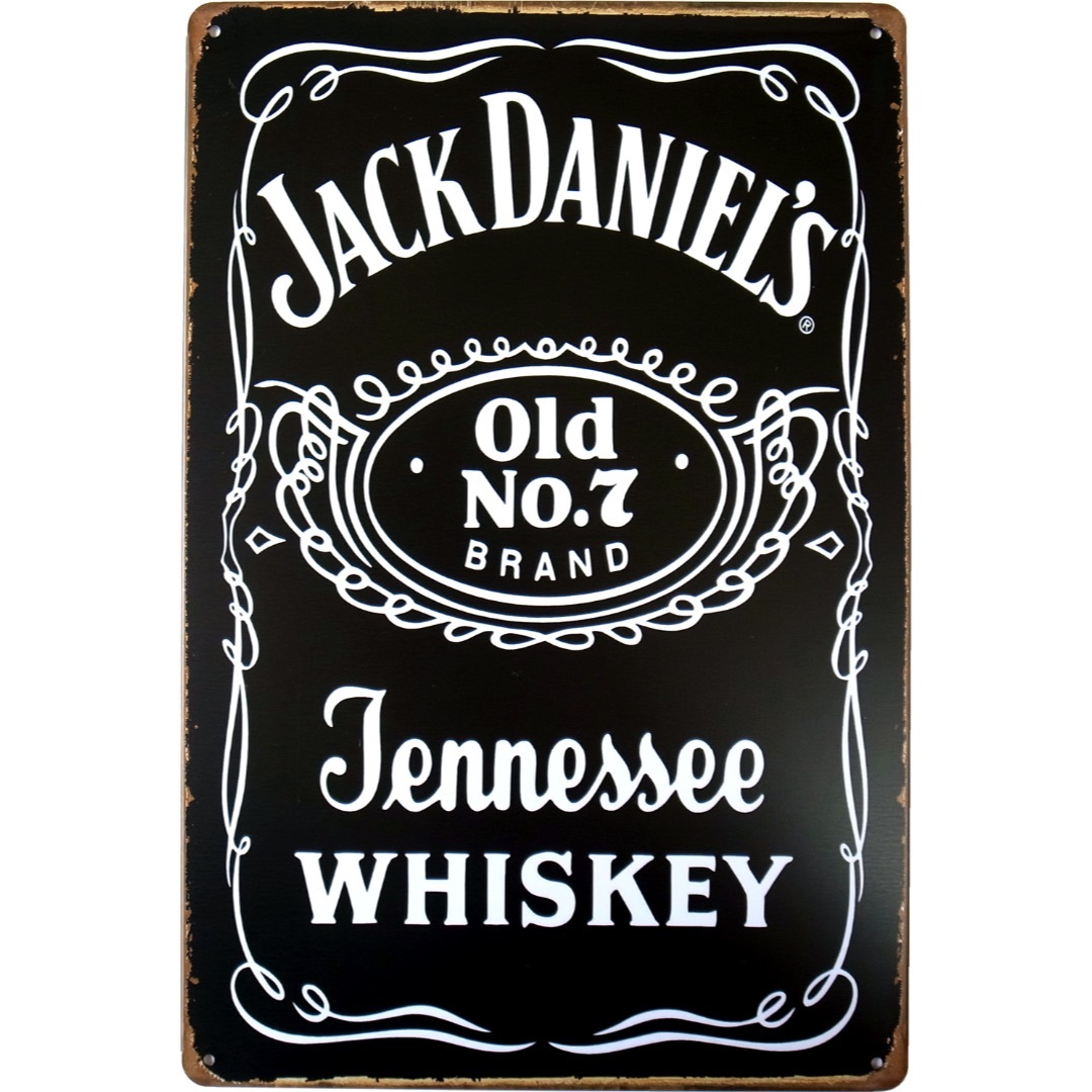 ジャックダニエル Jack Daniel's ブリキ看板 インテリア/住まい/日用品のインテリア小物(置物)の商品写真