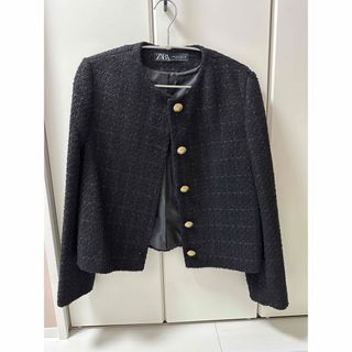 ザラ(ZARA)のZARA ノーカラージャケット(ノーカラージャケット)