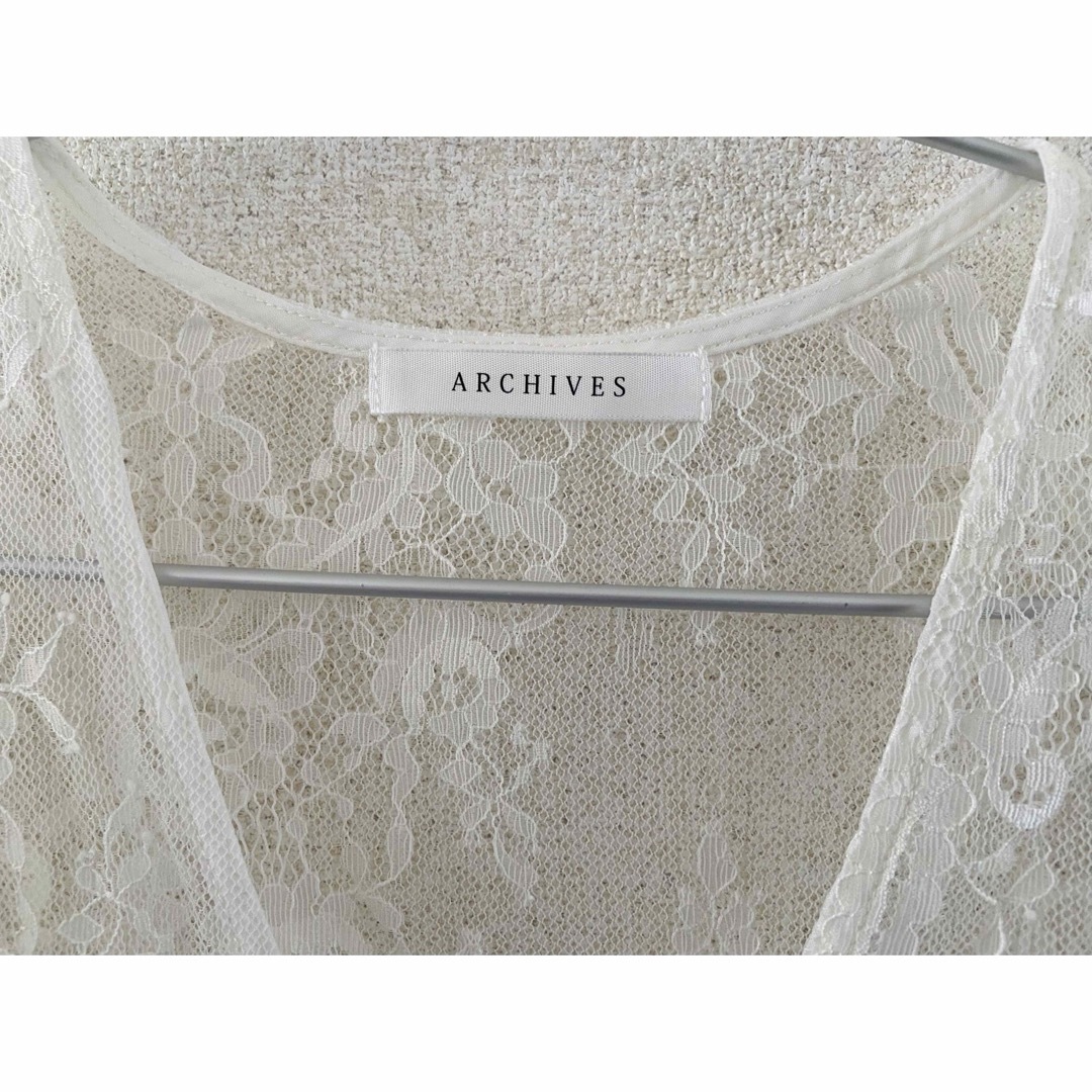 archives(アルシーヴ)の【美品】archives レースガウンワンピース 完売品 レディースのワンピース(ロングワンピース/マキシワンピース)の商品写真