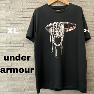 アンダーアーマー(UNDER ARMOUR)のアンダーアーマー メンズ 半袖Tシャツ トップス グレー XL ビッグプリント(Tシャツ/カットソー(半袖/袖なし))