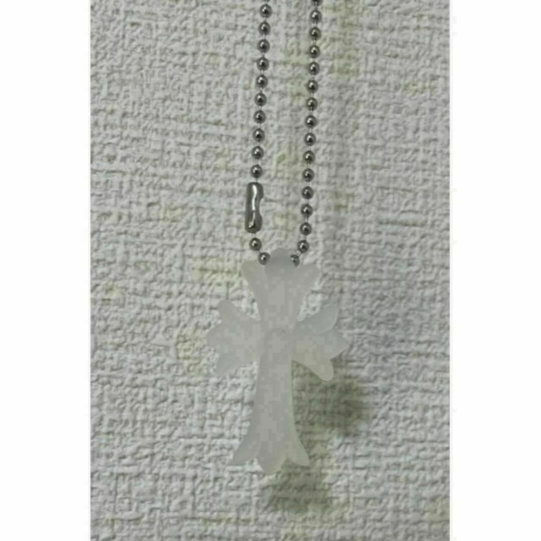 【大人気‼︎】十字架 ラバー クロス ネックレス ユニセックス クリア メンズのアクセサリー(ネックレス)の商品写真