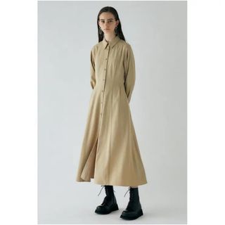 マウジー(moussy)のMOUSSY マウジー 極美品 シャツロングワンピース(ロングワンピース/マキシワンピース)