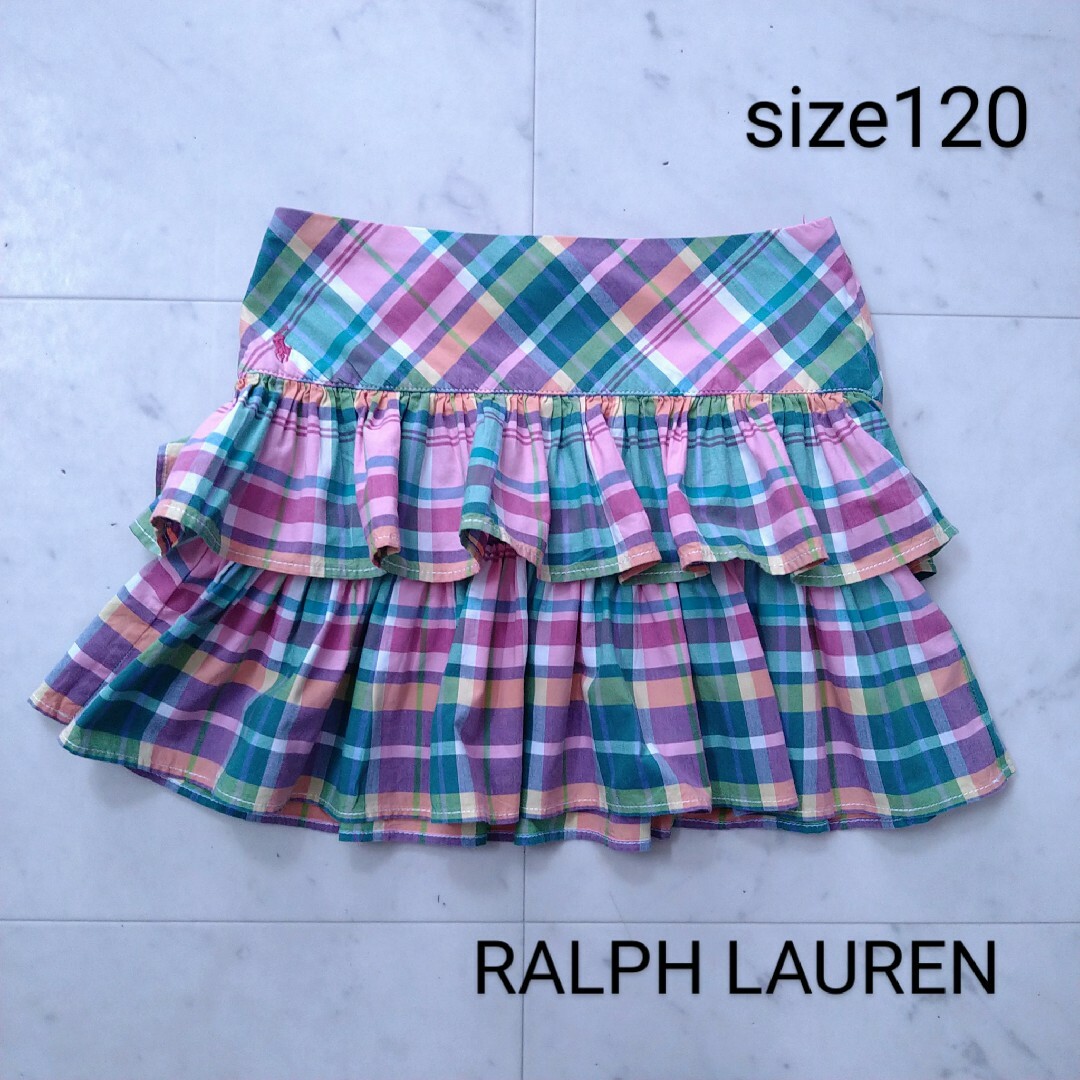 Ralph Lauren(ラルフローレン)のラルフローレン　☆　フリルスカート　120 キッズ/ベビー/マタニティのキッズ服女の子用(90cm~)(スカート)の商品写真