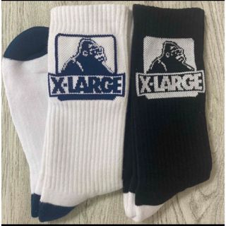 XLARGE - 白黒セット【海外限定】XLARGE エクストララージ メンズソックス 男性用靴下