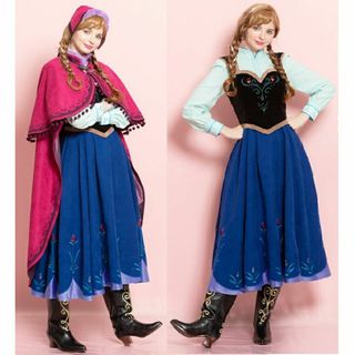 シークレットハニー(Secret Honey)のヘレナ様専用　５月１アナ雪 雪山 ドレス＆ケープ帽子手袋 (衣装一式)