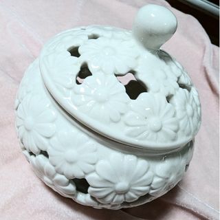 フランフラン(Francfranc)のプックリとカワイイ陶器のポプリポット♡香炉にも♡(小物入れ)