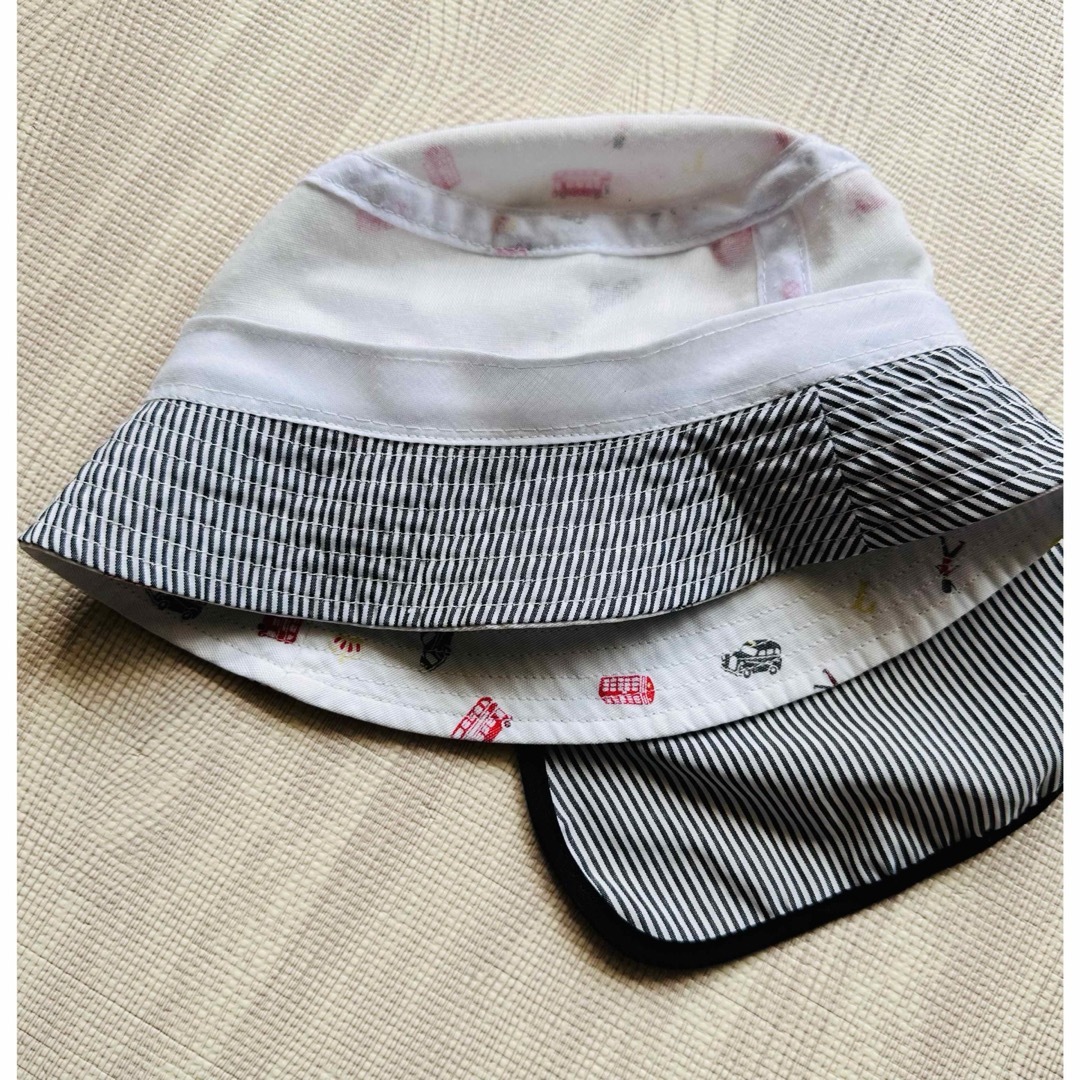 POLO（RALPH LAUREN）(ポロ)の★POLO Baby★ネックガード付き帽子★48センチ キッズ/ベビー/マタニティのこども用ファッション小物(帽子)の商品写真
