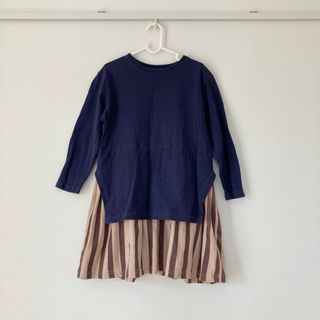 MARKEY'S - LSP キッズ ドッキングワンピース 110cm ストライプ☆匿名配送☆