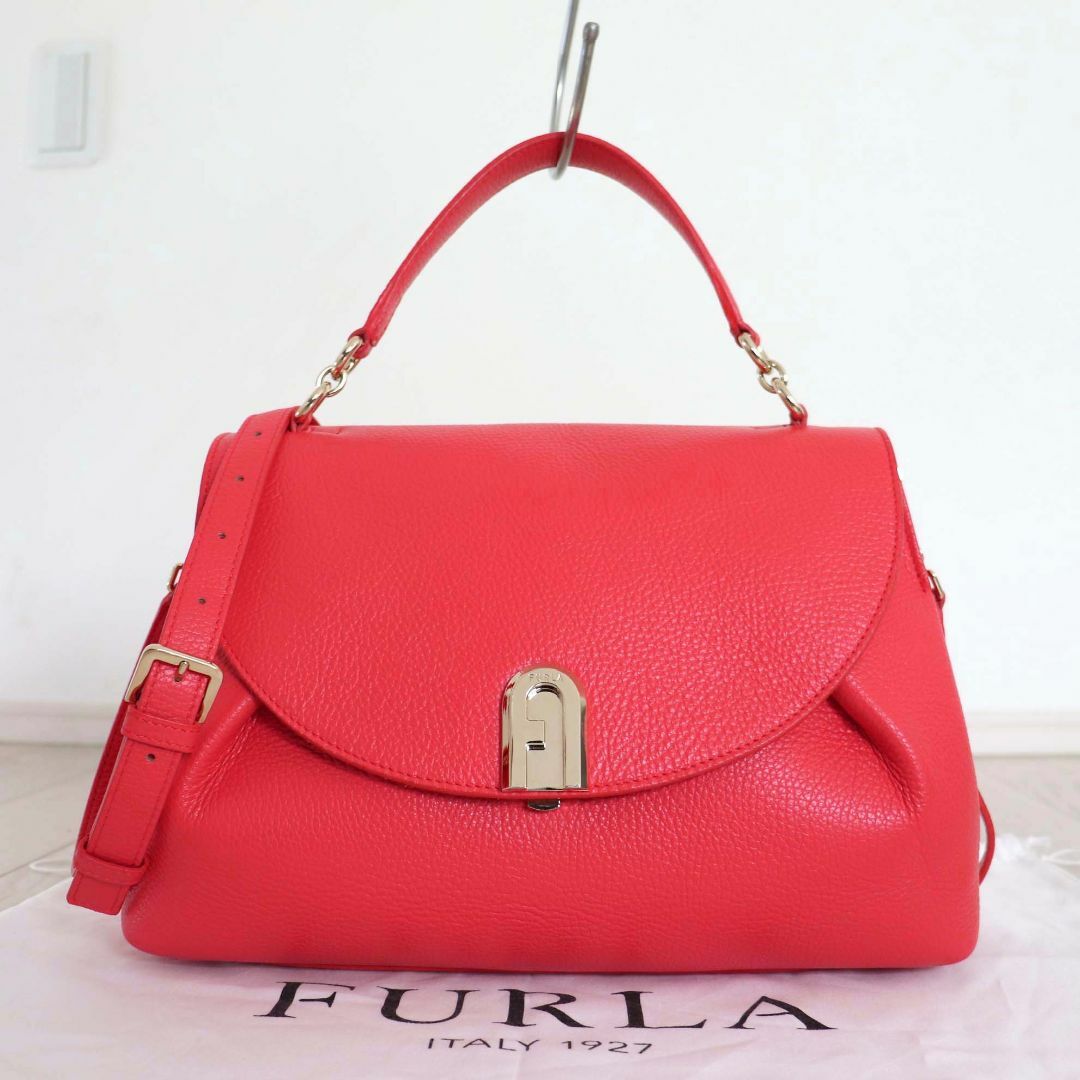 Furla(フルラ)の良品 FURLA フルラ SLEEK M スリーク レザー 2WAY バッグ レディースのバッグ(ショルダーバッグ)の商品写真