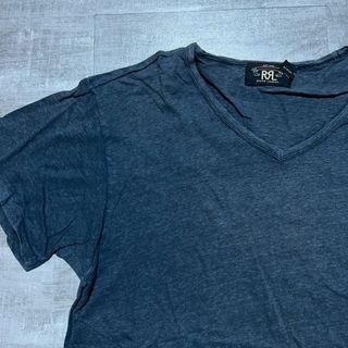 RRL ダブルアールエル USED加工 Tシャツ ラルフローレン Vネック L