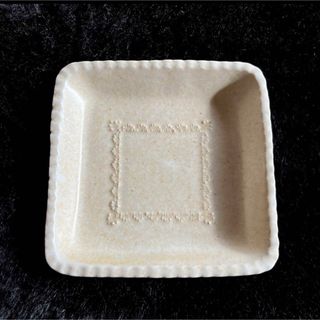 和田由記子 イッチン スクエア皿 小皿 器 作家 小皿 お皿 トレイ 豆皿(食器)