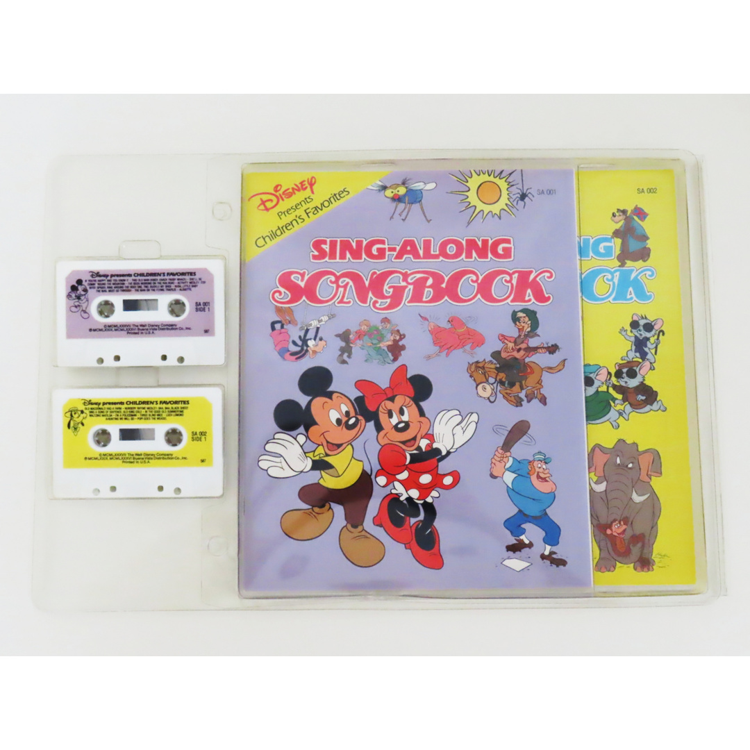 Disney(ディズニー)のS03 希少 当時物 ディズニー Sing-Along カセットテープ 楽譜 本セット FUN PACK 1.2まとめ 1970-80年代③ エンタメ/ホビーの本(絵本/児童書)の商品写真