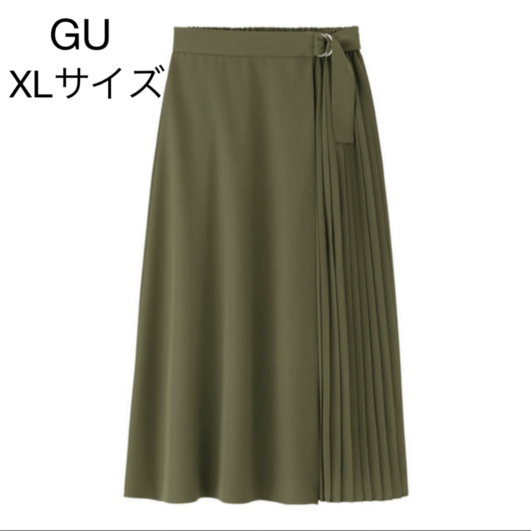 GU(ジーユー)の【GU】コンビネーションプリーツスカートQ  レディースのスカート(ロングスカート)の商品写真