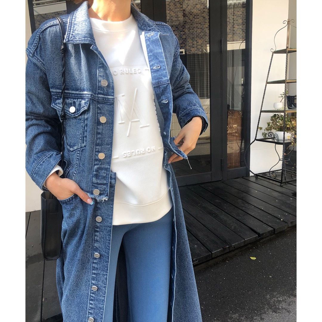 Ameri VINTAGE(アメリヴィンテージ)のAmeriVintage 4WAY DENIM DRESS COAT レディースのジャケット/アウター(Gジャン/デニムジャケット)の商品写真