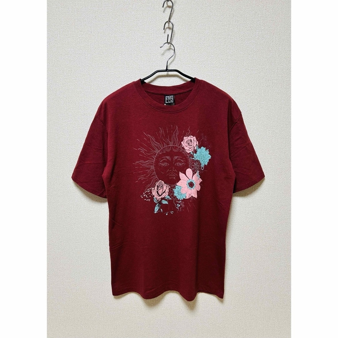 【US古着】 フロントプリントTシャツ(L / レッド系) メンズのトップス(Tシャツ/カットソー(半袖/袖なし))の商品写真