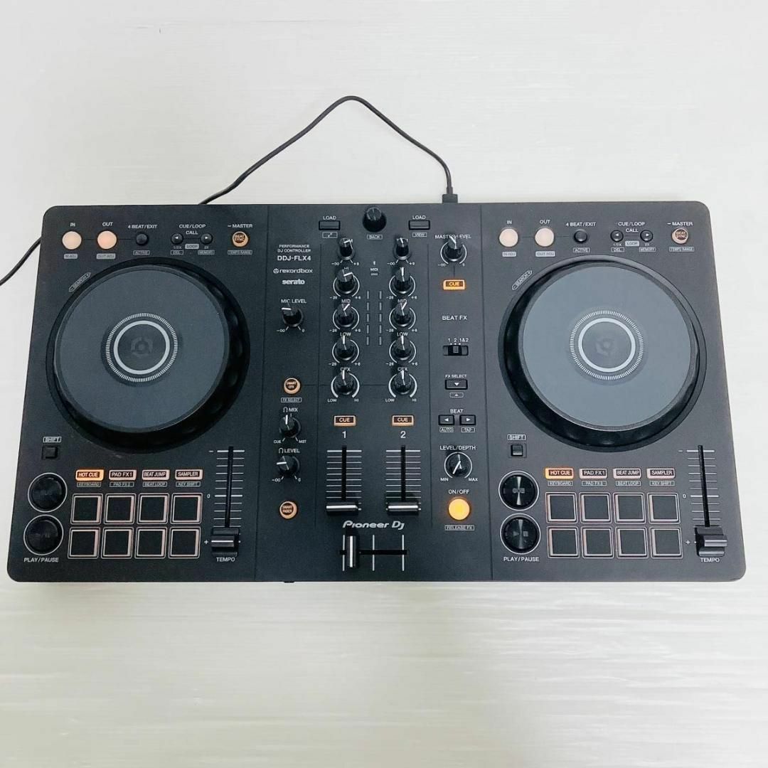 Pioneer(パイオニア)のPioneer　DDJ-FLX4　Rekordbox and Serato　美品 楽器のDJ機器(DJコントローラー)の商品写真