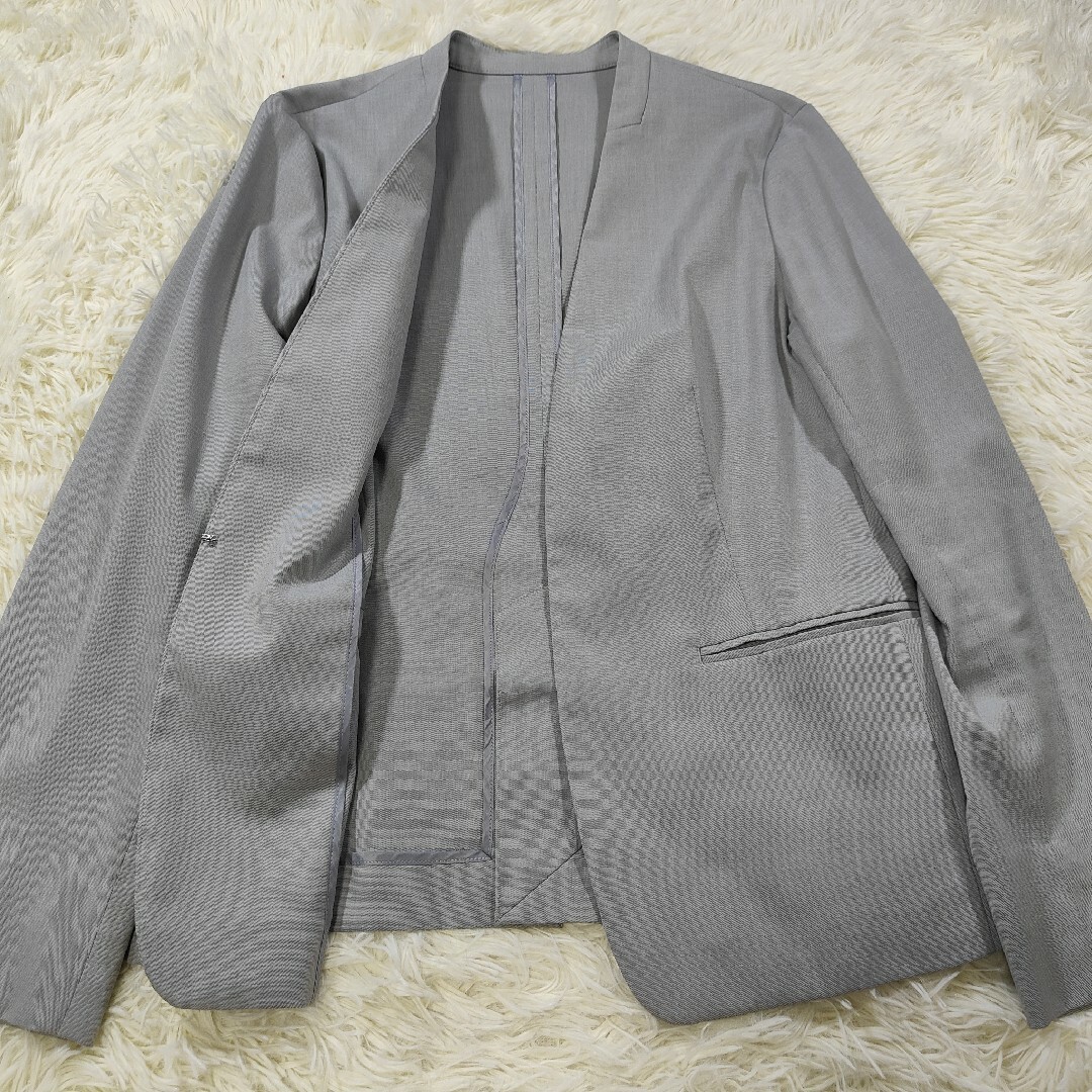 UNITED ARROWS green label relaxing(ユナイテッドアローズグリーンレーベルリラクシング)のグリーンレーベル MaxMara パンツスーツ ノーカラー コットン xl レディースのフォーマル/ドレス(スーツ)の商品写真