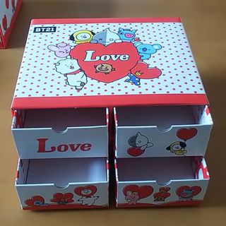 ボウダンショウネンダン(防弾少年団(BTS))のBTS BT21 収納 BOX 箱 小物入れ 引き出し ①(ケース/ボックス)