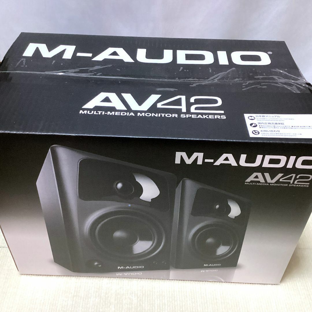 M-AUDIO/モニタースピーカー/AV42 新品未開封 スマホ/家電/カメラのオーディオ機器(スピーカー)の商品写真