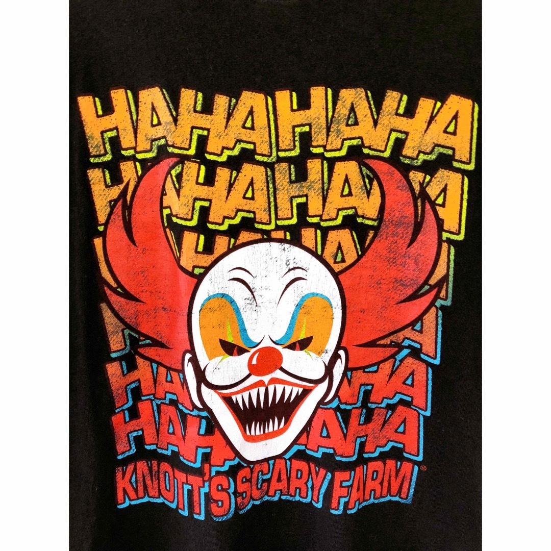 DELTA(デルタ)のKnott's Scary Farm　Tシャツ　L　黒　USA古着 レディースのトップス(Tシャツ(半袖/袖なし))の商品写真