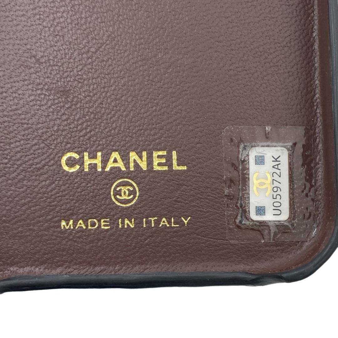 CHANEL(シャネル)のシャネル CHANEL 携帯・スマホアクセサリー
 マトラッセ ココマーク iPhoneケース 12pro 13pro 14pro ブラック スマホ/家電/カメラのスマホアクセサリー(iPhoneケース)の商品写真