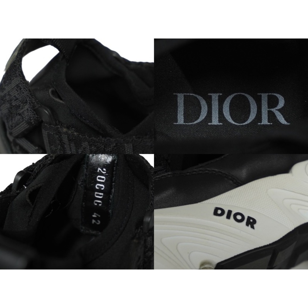 Dior(ディオール)のDior ディオール オブリーク スニーカー サンダル 1076750 ブラック 42サイズ 美品 中古 62036 レディースの靴/シューズ(ブーツ)の商品写真