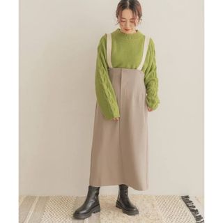 ITEMS URBANRESEARCH カットジャージジャンスカ(ロングワンピース/マキシワンピース)