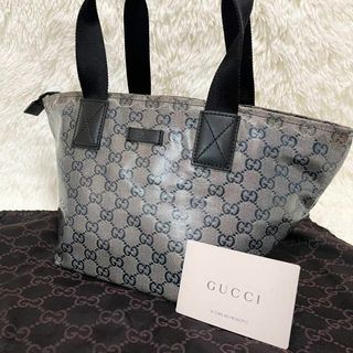 グッチ(Gucci)のGUCCI  ハンドバッグ　GGクリスタル　コーティング　インプリメ　舟型(ハンドバッグ)