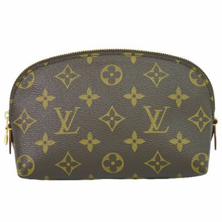 ルイヴィトン(LOUIS VUITTON)の本物 ルイヴィトン LOUIS VUITTON LV ポシェット コスメティック PM モノグラム 化粧ポーチ ポーチ ブラウン M47515 ビトン 雑貨小物 中古(ポーチ)