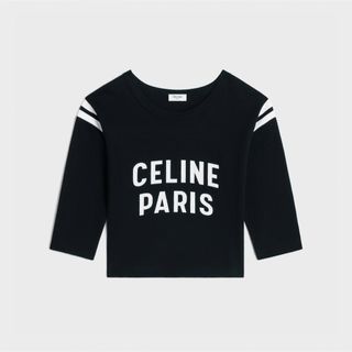 セリーヌ(celine)の新品 セリーヌ CELINE PARIS ボクシー Tシャツ ブラック ホワイト(Tシャツ(半袖/袖なし))