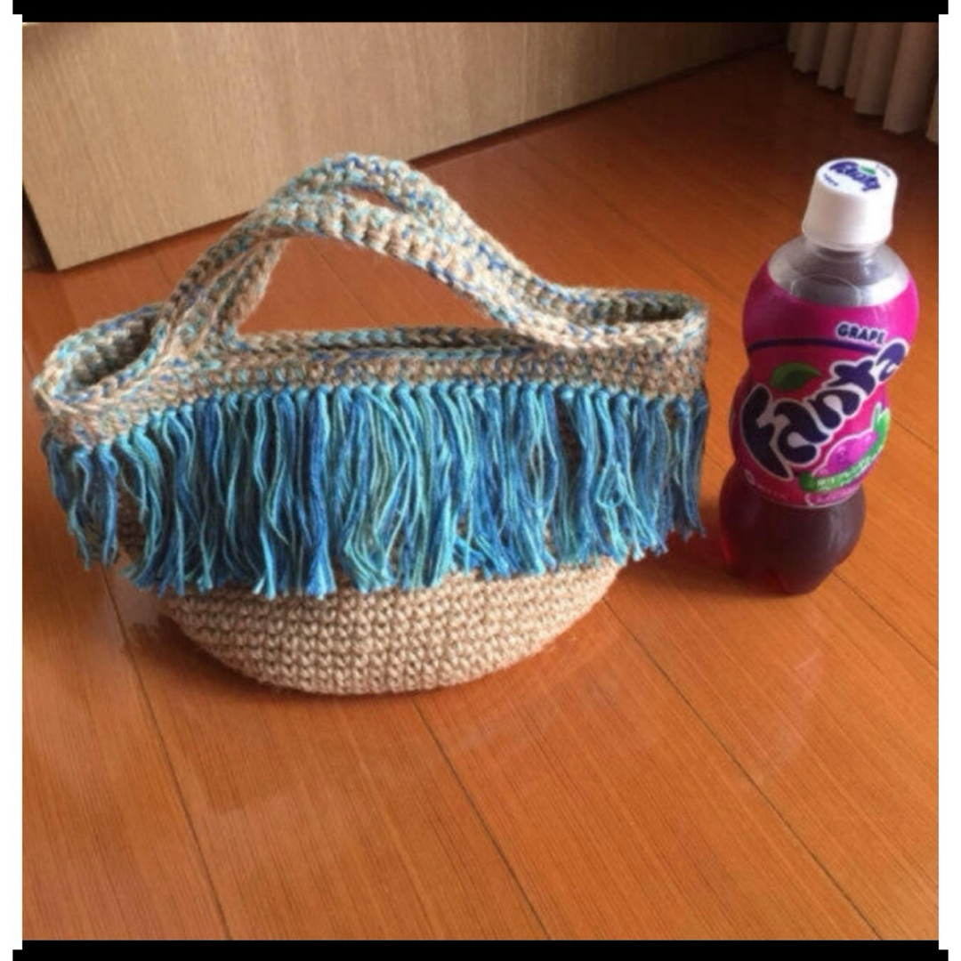 麻紐バック/マルシェバック☆ハンドメイド レディースのバッグ(トートバッグ)の商品写真
