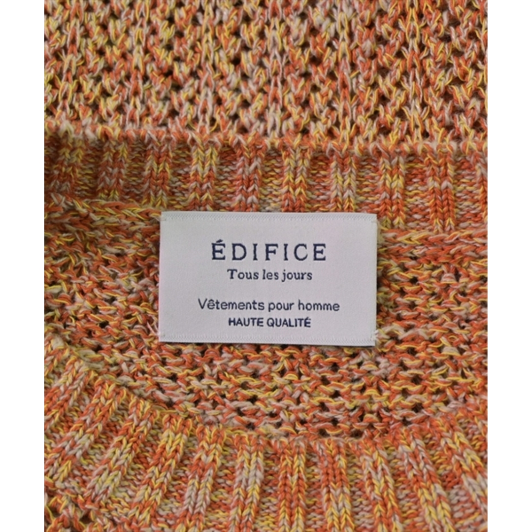 EDIFICE(エディフィス)のEDIFICE エディフィス ニット・セーター 44(S位) オレンジ系 【古着】【中古】 メンズのトップス(ニット/セーター)の商品写真