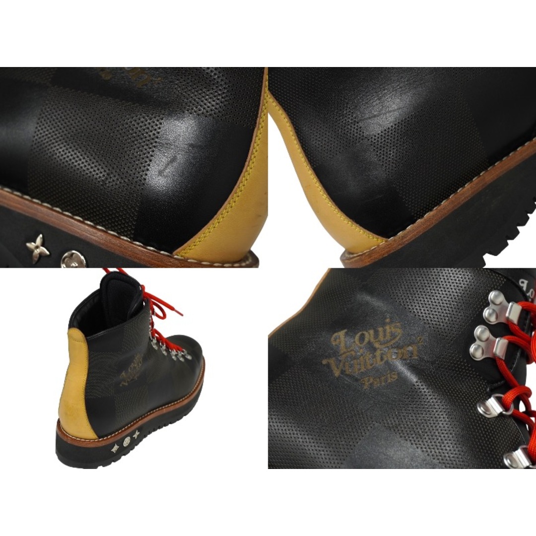 LOUIS VUITTON(ルイヴィトン)のLOUIS VUITTON ルイヴィトン NIGO アルピニストライン アンクルブーツ 20AW サイズ9 ダミエジャイアント 1A81DE 美品 中古 62033 メンズの靴/シューズ(ブーツ)の商品写真