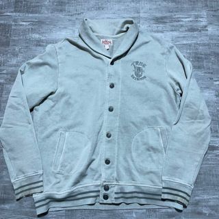 トゥルーレリジョン(True Religion)のビッグサイズ トゥルーレリジョン コットン スタジャン カーディガン グレー(スタジャン)