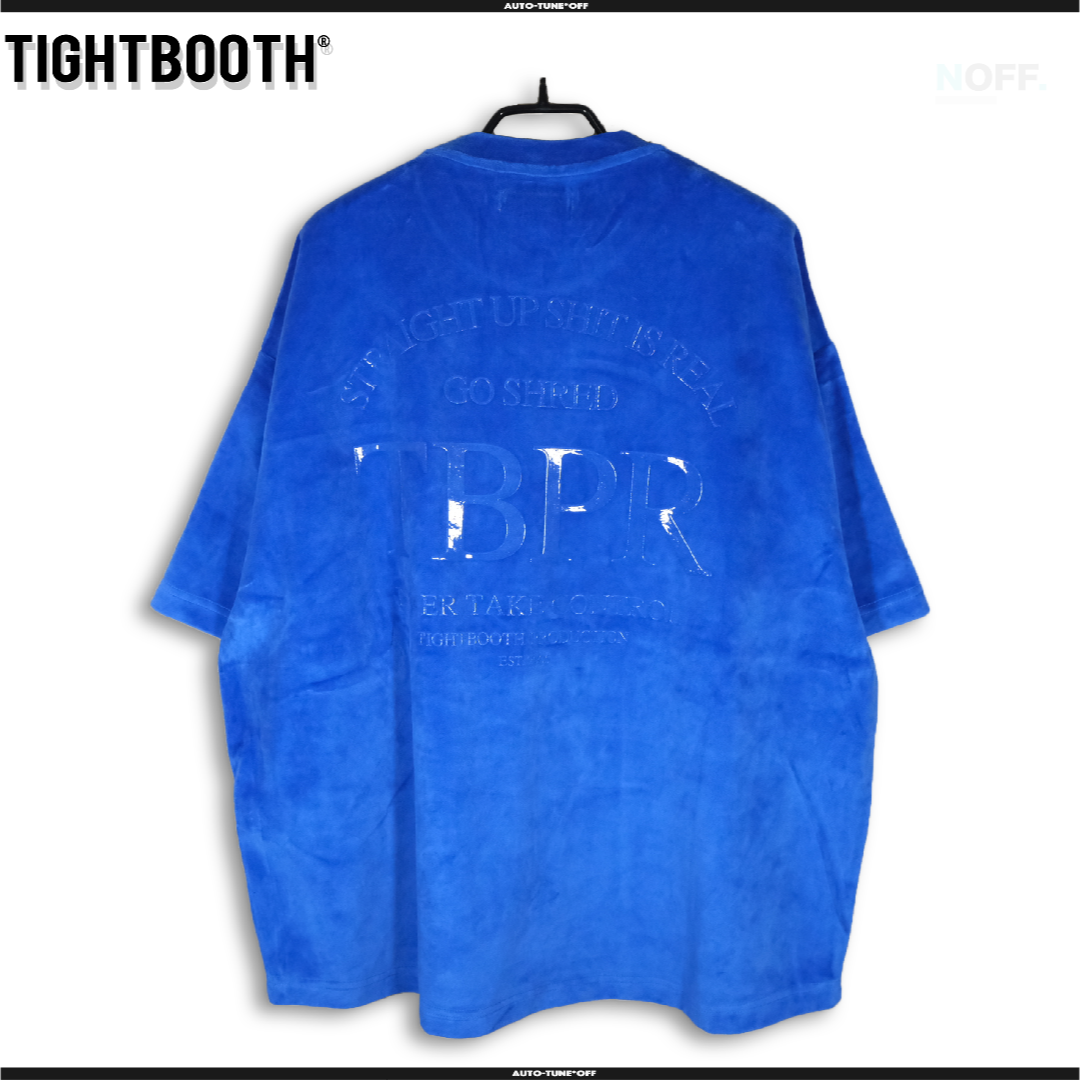 TIGHTBOOTH STRAIGHT UP VELOUR TシャツBLUE メンズのトップス(Tシャツ/カットソー(半袖/袖なし))の商品写真