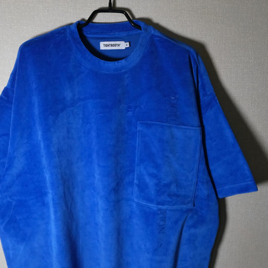 TIGHTBOOTH STRAIGHT UP VELOUR TシャツBLUE メンズのトップス(Tシャツ/カットソー(半袖/袖なし))の商品写真