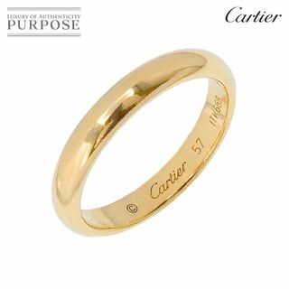 カルティエ(Cartier)のカルティエ Cartier 1895 クラシック バンド #57 リング 幅3.5mm K18 YG イエローゴールド 750 指輪【証明書付き】 VLP 90217606(リング(指輪))
