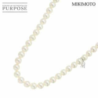 MIKIMOTO - ミキモト MIKIMOTO アコヤ真珠 6.9-6.6mm ネックレス 62cm SV シルバー パール VLP 90224292