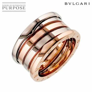 ブルガリ(BVLGARI)のブルガリ BVLGARI ビーゼロワン 4バンド パーフェクトミステイク #56 リング K18 WG PG ホワイト ピンク ゴールド 指輪 VLP 90225843(リング(指輪))