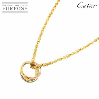 Cartier - カルティエ Cartier トリニティ ネックレス 42cm K18 YG WG PG 750 スリーゴールド 3連【証明書付き】 VLP 90226589