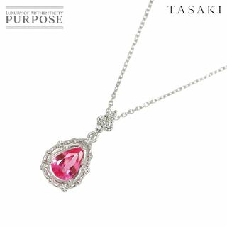 タサキ(TASAKI)のタサキ TASAKI サファイヤ 0.52ct ダイヤ 0.10ct ネックレス 45cm K18 WG ホワイトゴールド 750 田崎真珠 VLP 90226608(ネックレス)