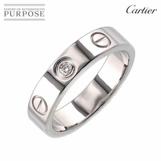 カルティエ(Cartier)のカルティエ Cartier ミニラブ #46 リング ダイヤ 1P K18 WG ホワイトゴールド 750 指輪 VLP 90227530(リング(指輪))