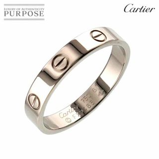 カルティエ(Cartier)のカルティエ Cartier ミニラブ #61 リング K18 WG ホワイトゴールド 750 指輪 90227553(リング(指輪))