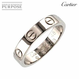カルティエ(Cartier)のカルティエ Cartier ミニラブ #48 リング K18 WG ホワイトゴールド 750 指輪 VLP 90227757(リング(指輪))