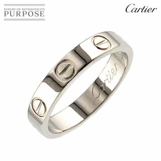 カルティエ(Cartier)のカルティエ Cartier ミニラブ #50 リング K18 WG ホワイトゴールド 750 指輪 VLP 90227762(リング(指輪))