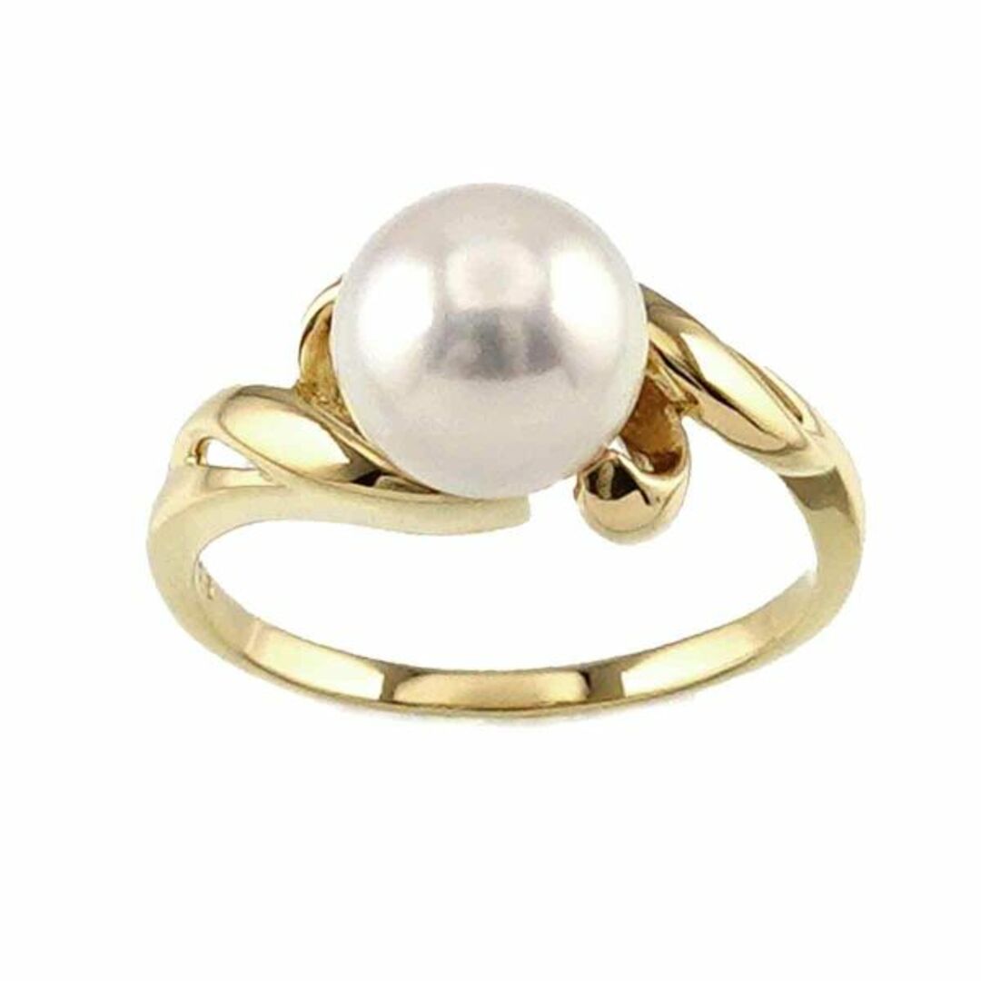 MIKIMOTO - ミキモト MIKIMOTO 9号 リング アコヤ真珠 7.7mm K18 YG MIKIMOTO - ミキモト MIKIMOTO 9号 リング アコヤ真珠 7.7mm K18 YG