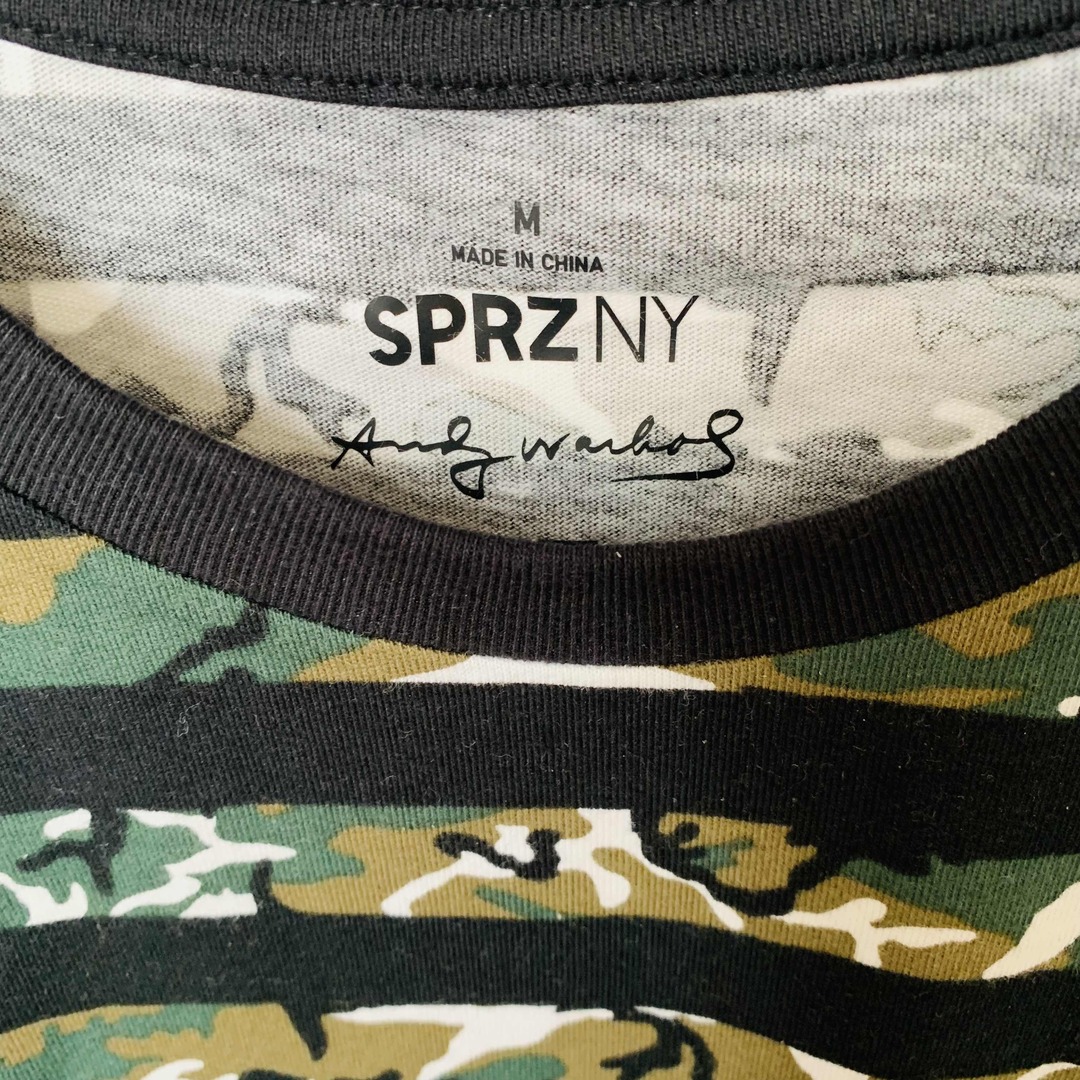 ユニクロ　sprzny 半袖　Tシャツ　新品　未使用品　迷彩　ボーダー メンズのトップス(Tシャツ/カットソー(半袖/袖なし))の商品写真