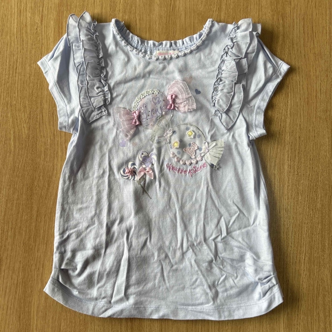 mezzo piano(メゾピアノ)のメゾピアノ　Tシャツ　キャンディ柄 キッズ/ベビー/マタニティのキッズ服女の子用(90cm~)(Tシャツ/カットソー)の商品写真