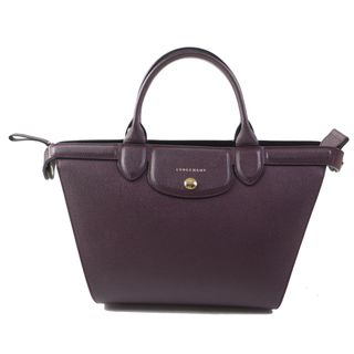 ロンシャン(LONGCHAMP)の美品◎Longchamp ロンシャン プリアージュ エリタージュ レザー 2WAY ハンド／ショルダーバッグ ボルドー ゴールド金具 保存袋付き レディース(ショルダーバッグ)