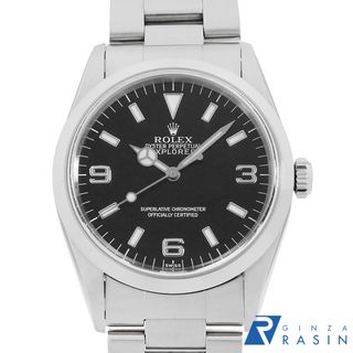 ロレックス(ROLEX)のロレックス エクスプローラーI　 14270 ブラック A番 メンズ 中古 腕時計(腕時計(アナログ))